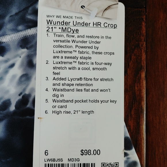 Lululemon Wunder Under HR Crop Leggings - Picture 2 of 4